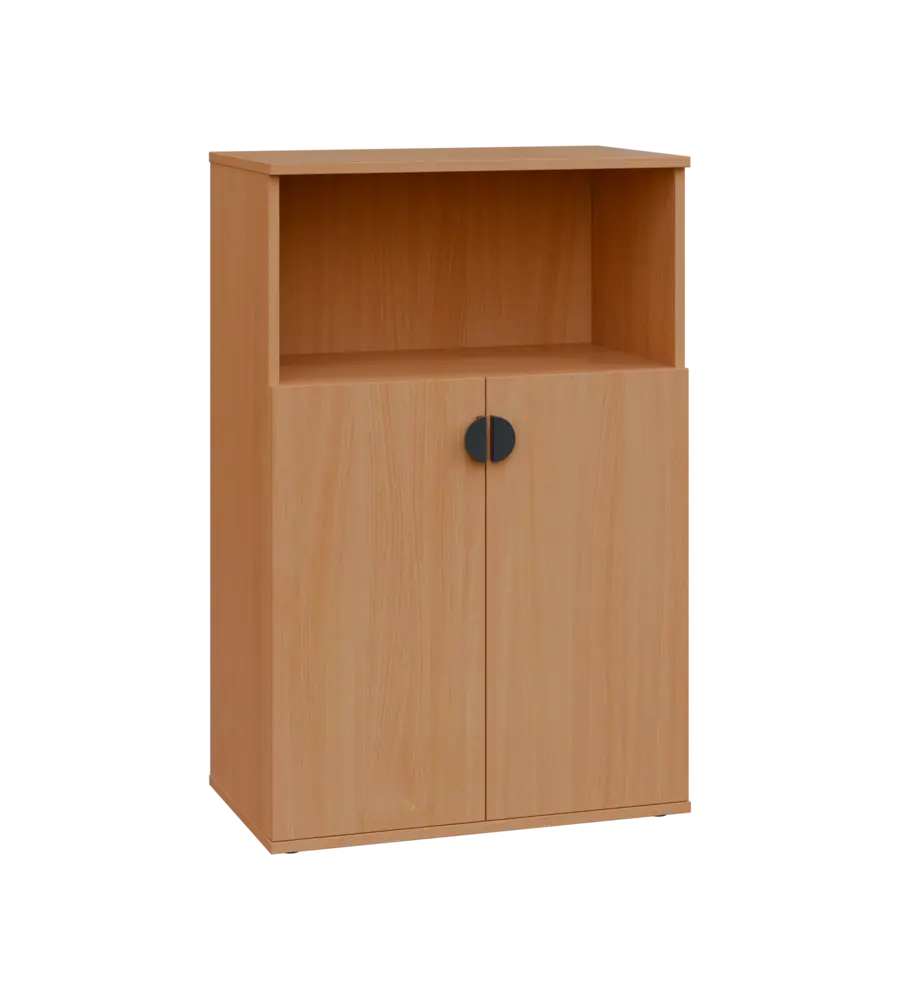 TN 3 - 7DN kancelářská skříň, 2-dveřová/nika, 1107x720x400, buk royal